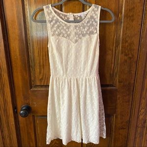 dELiA*s floral lace dress - white